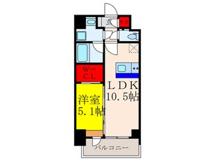 スプランディッド江坂Ⅲの物件間取画像